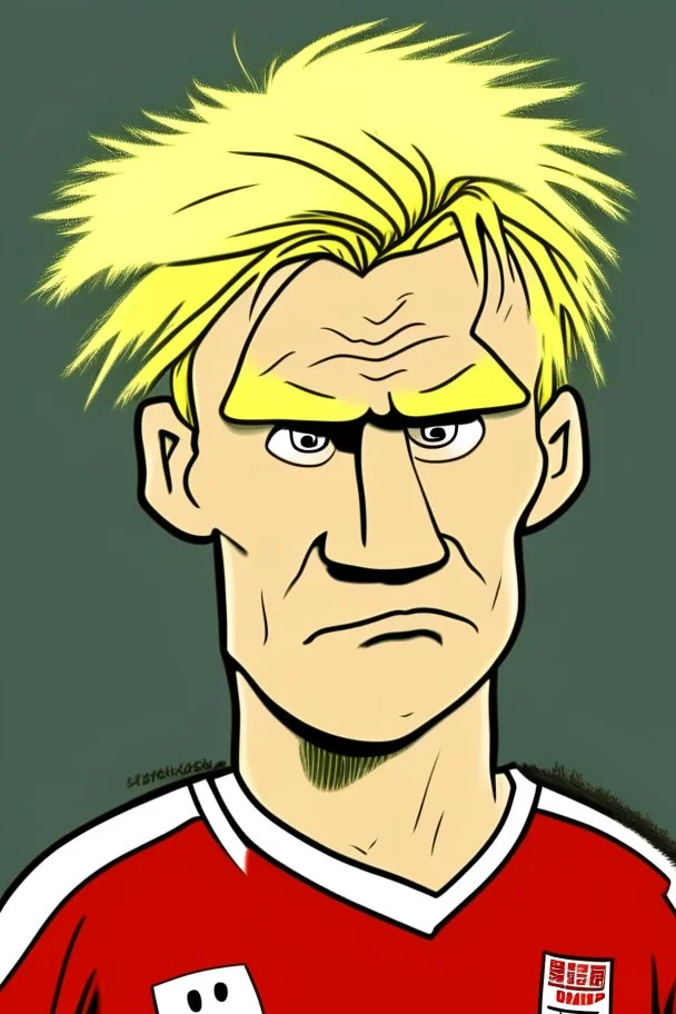 Erling Braut Holland Norwegian soccer player cartoon 2d