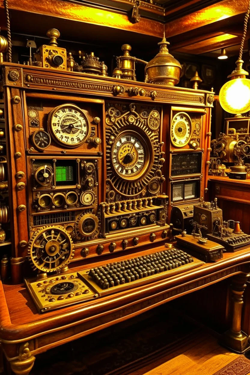 The radio station is steampunk.