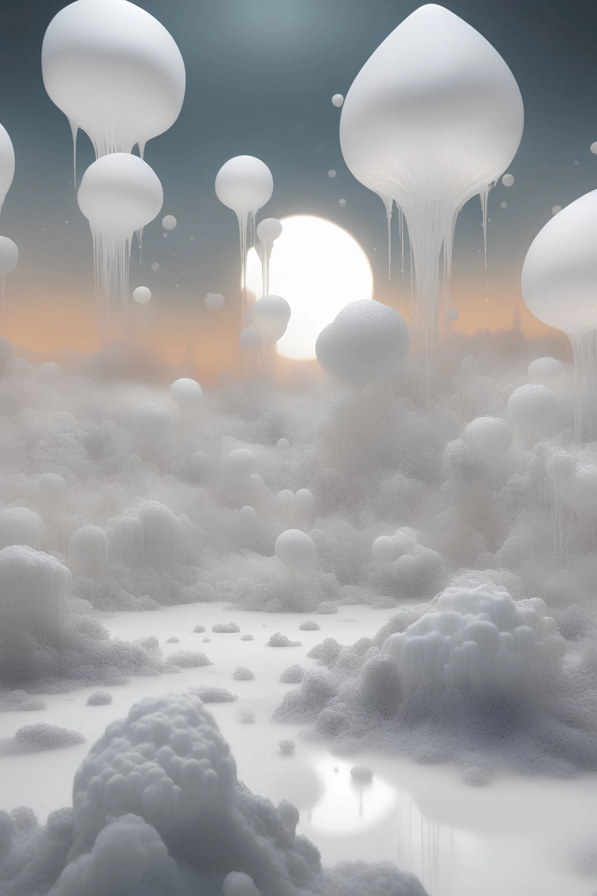 wide alien landscape in the background, all in white and glass, bright flickering lights, 35mm film, hyperrealistic photography, inkblot, dew on neuronal glass lights, award winning art, diffusion, macro_shot, colored and tiny gimicalmas details in the foreground, natural lighting, amazing composition, subsurface scattering, amazing textures, soft light, bokeh, vivid, vibrant , highly textured, poster, fine art --s 200 --ar 9:16 --chaos 15 --v 5.2 --style raw