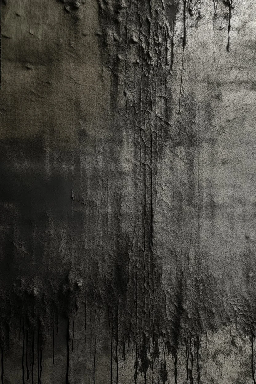 degraded concrete wall texture with oily black high-water mark symbiote