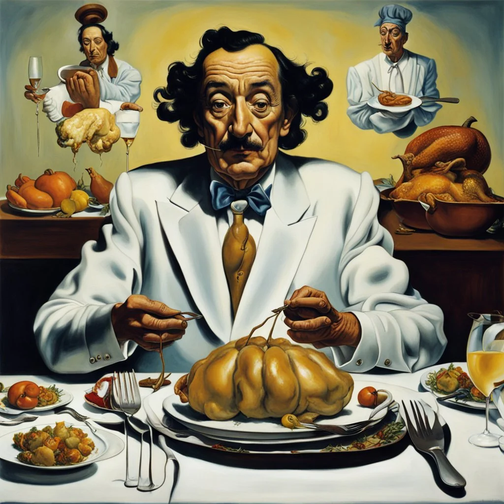 Thanksgiving dinner with Salvador Dali