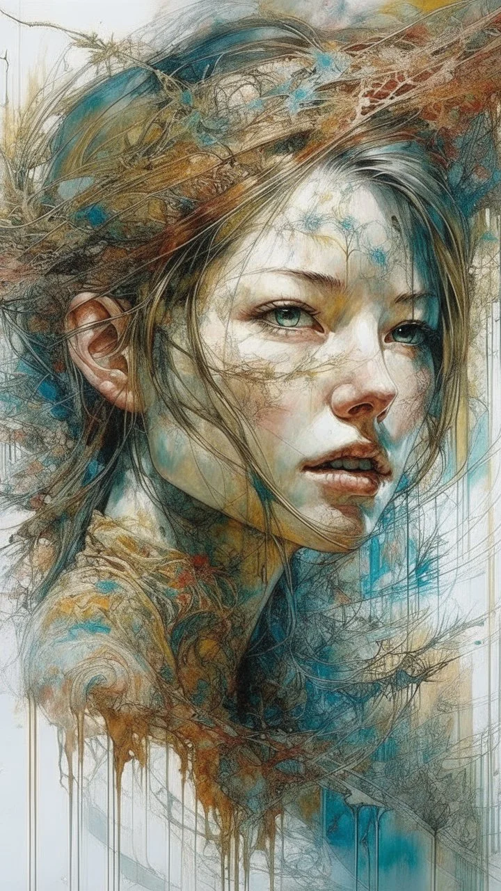 oil painting (medium), (carne griffiths:1.3), (yuko shimizu:1.2) You have a lot of very good works. Mt fuji、morning glorand、Dynamic landscapes、midwinter、a picture、realisitic