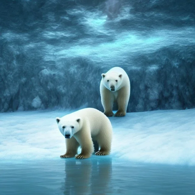 high-quality, fine-detail photography of polar bear looking into artic water, ice floes, 8k resolution, 3D octane render, intricate, sharp, crisp, ultraHD, digital art, detailed matte, volumetric lighting, George Grie, Ben Goossens, Anne Stokes, Lisa Parker, Selina French, Stuart Patience, Nathan Lorenzana