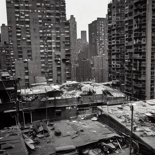 Dystopian 70’s new york slum