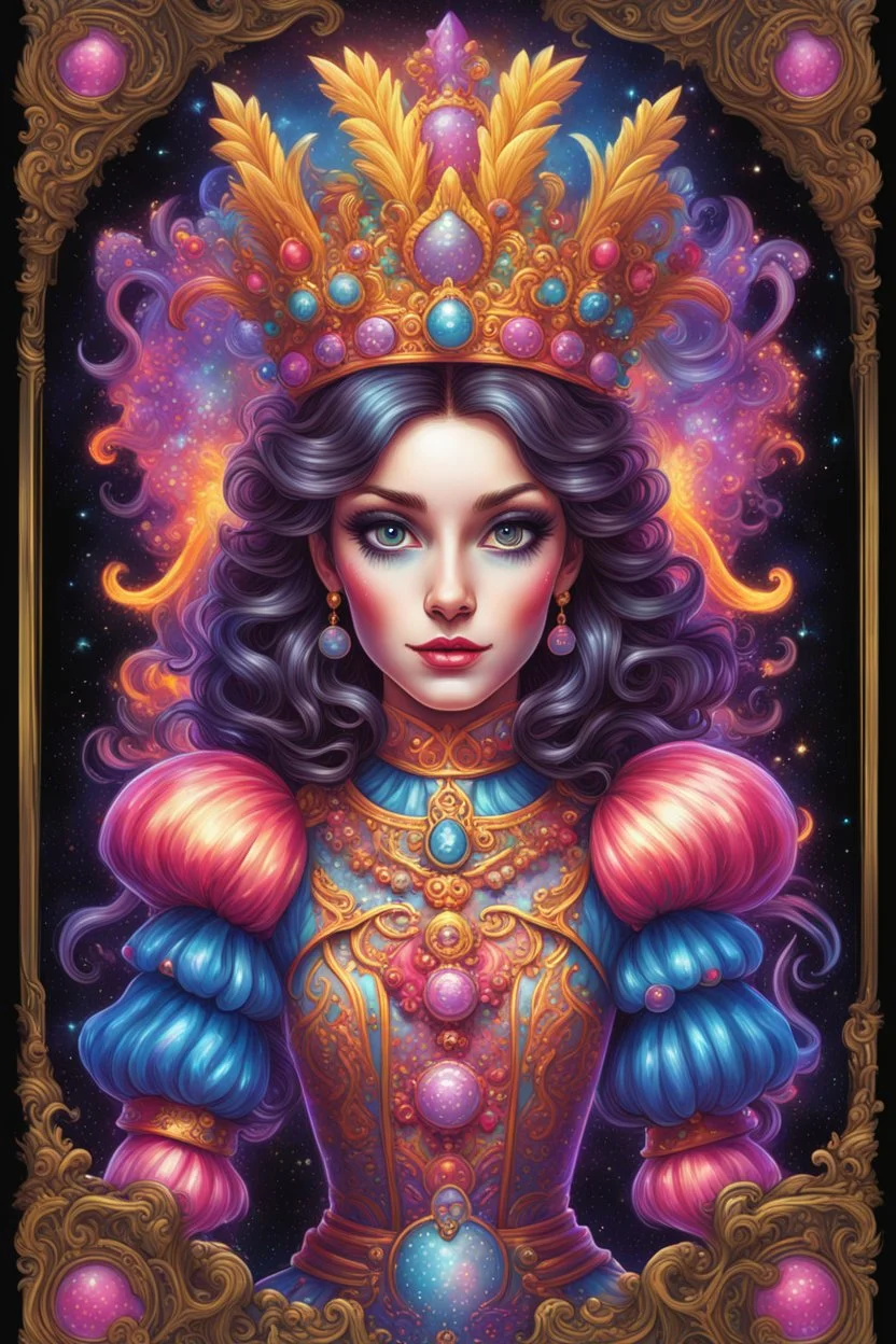 Centered, Ornate, Collectable Trading Card of lisa frank pattern fantasy character portrait of Crisp Digital Art, holiday nutcracker by Aleksi Briclot, T-Shirt Design, Black Background, Detailed Frame, Border, in SNES arcade game, ultra realistic, wide angle, intricate details, retro Nintendo bitmap pixel art, highly detailed by peter mohrbacher, wayne barlowe, , hajime sorayama aaron horkey, gaston bussiere, craig mullins