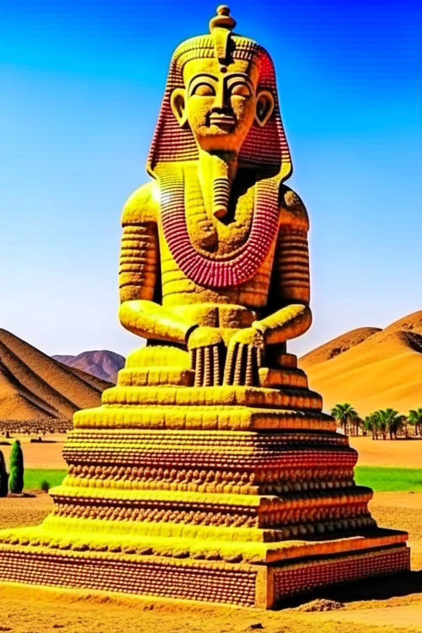 in the valley ok the kings in egypt a huge statue of bitcoin