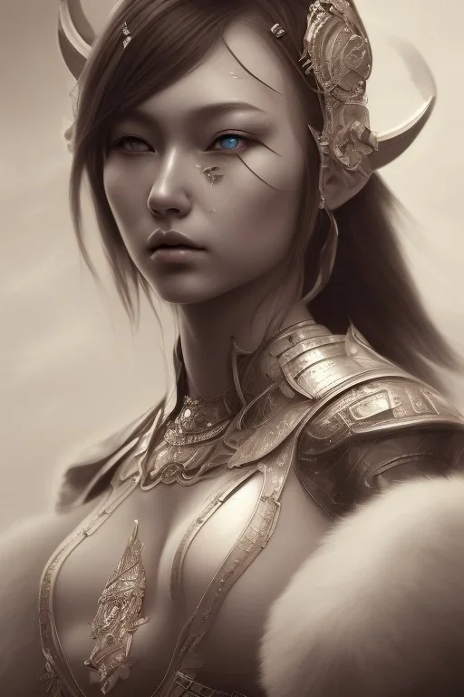 a Photorealistic dramatic hyperrealistic hitomi tanaka vikings paint,black hair, Crystal black eyes, elegant,Artgerm, Beautiful dynamic,shadows,Artstation,concept design art,Octane render,8