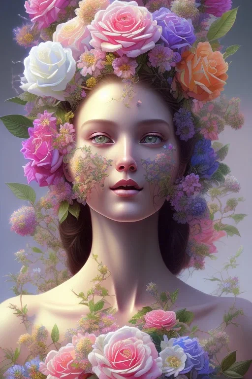 gardenia flowers, colorful, psychedelic, intricate, elegant, highly detailed, digital painting, artstation, concept art, smooth, sharp focus, illustration, art by artgerm and greg rutkowski and alphonse mucha