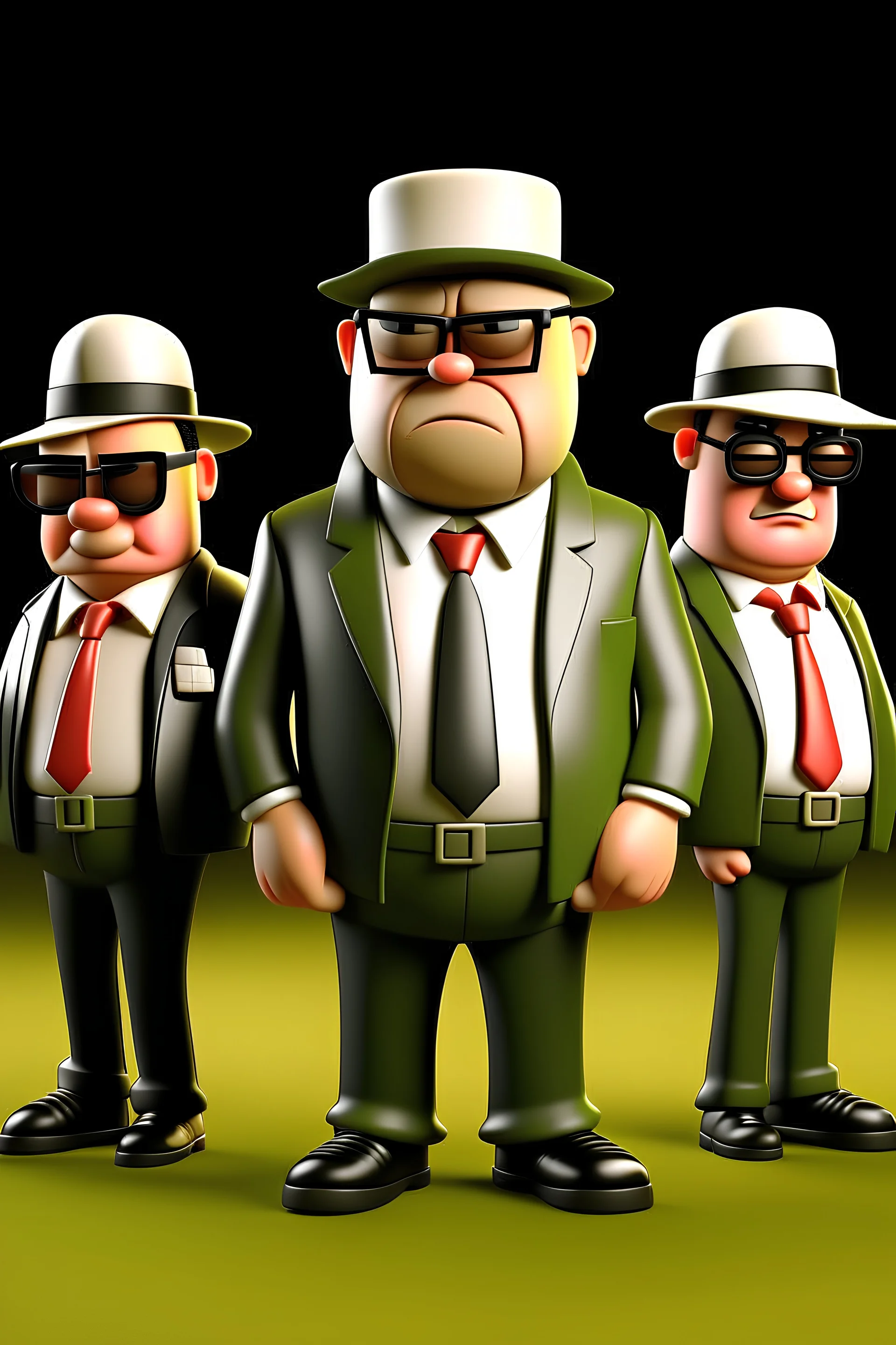 3d, cartoon, mafia, maney