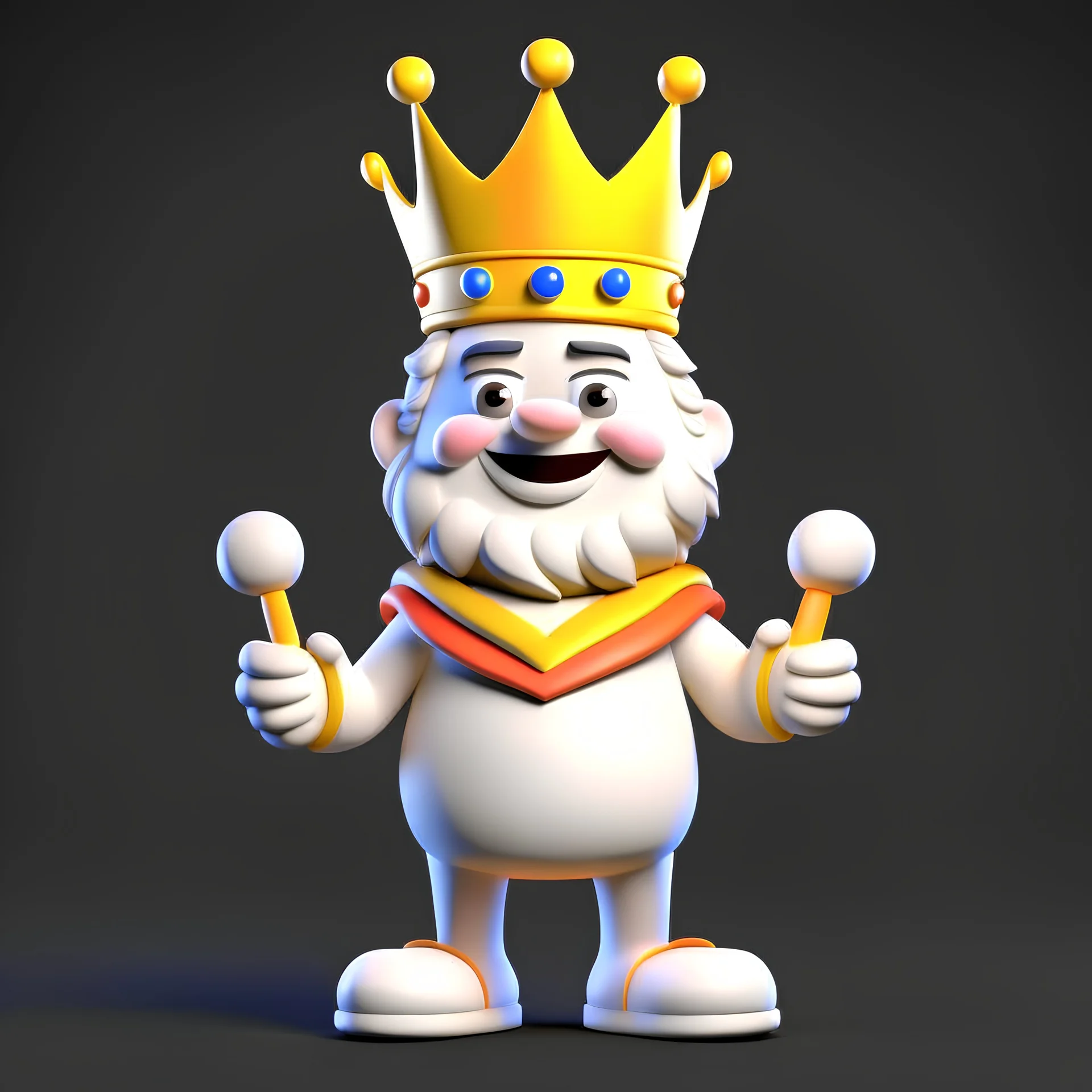 King cheerful 3D