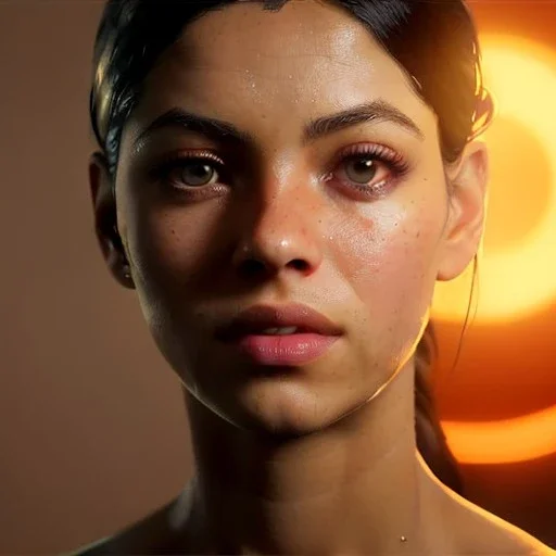 Shakira, artist, Realistic image, waist up portrait. perfect eyes, glow, circle iris. concept art, smooth, unreal engine 5, god lights, ray tracing, RTX, lumen lighting, ultra detail, volumetric lighting, 3d, finely drawn, high definition, 4k.