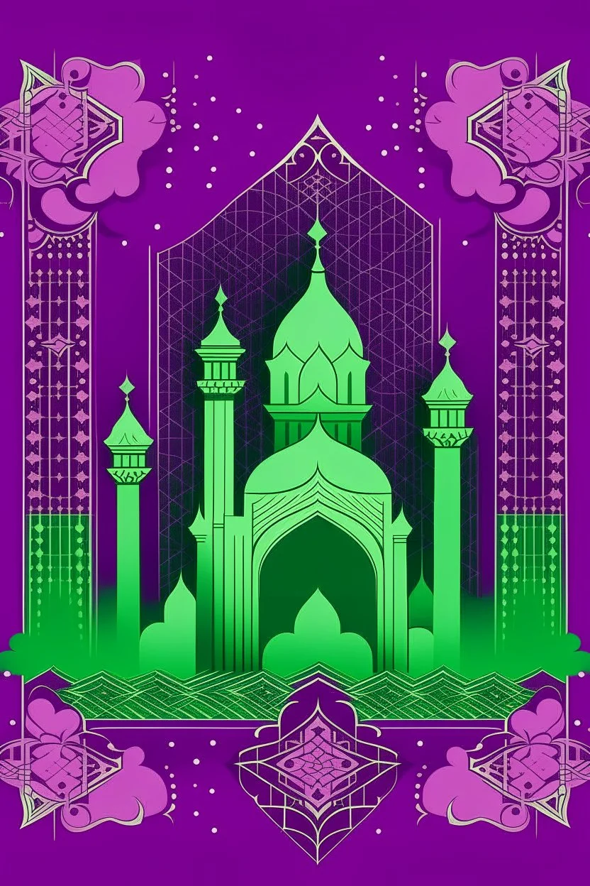 Saudi National Day SDO Patterned Purple Background