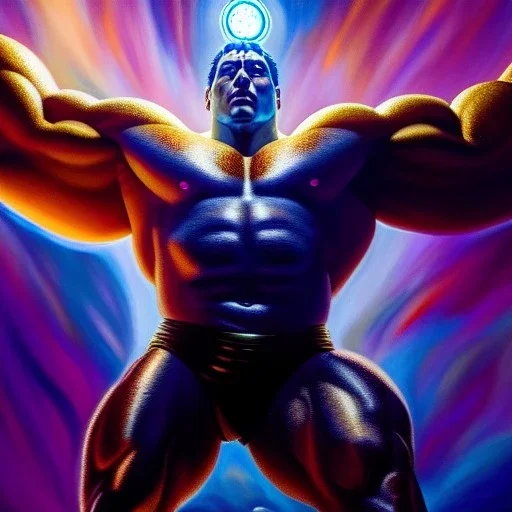 Ultra detailed fullbody Portrait in oil on canvas of Hercules Marvel, extremely detailed digital painting, extremely detailed face,crystal clear Big Glowing eyes, mystical colors ,perfectly centered image, perfect composition, rim light, beautiful lighting, 8k, stunning scene, raytracing, anatomically correct, in the style of robert e howard and Ken Kelley and Ohrai Noriyoshi and Simon Bisley and tomzj1