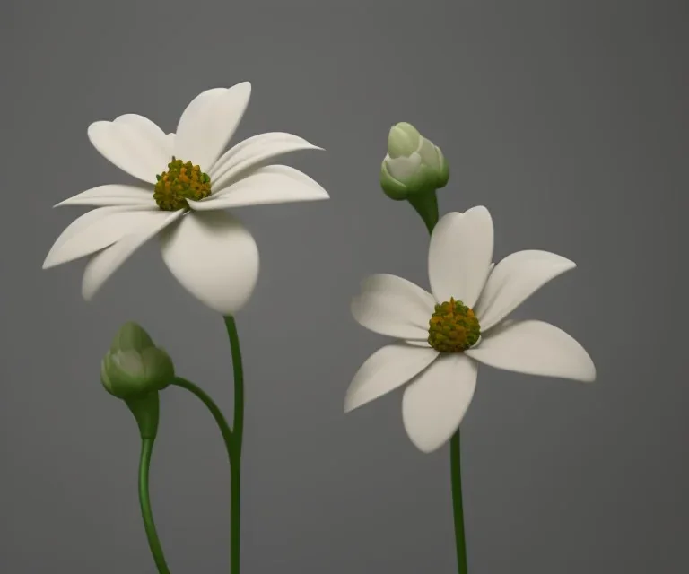 Flower 3d rendering