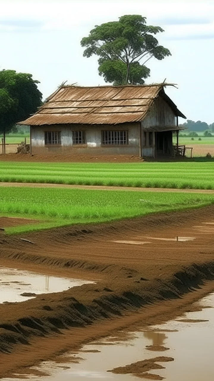 mud house s, farm land