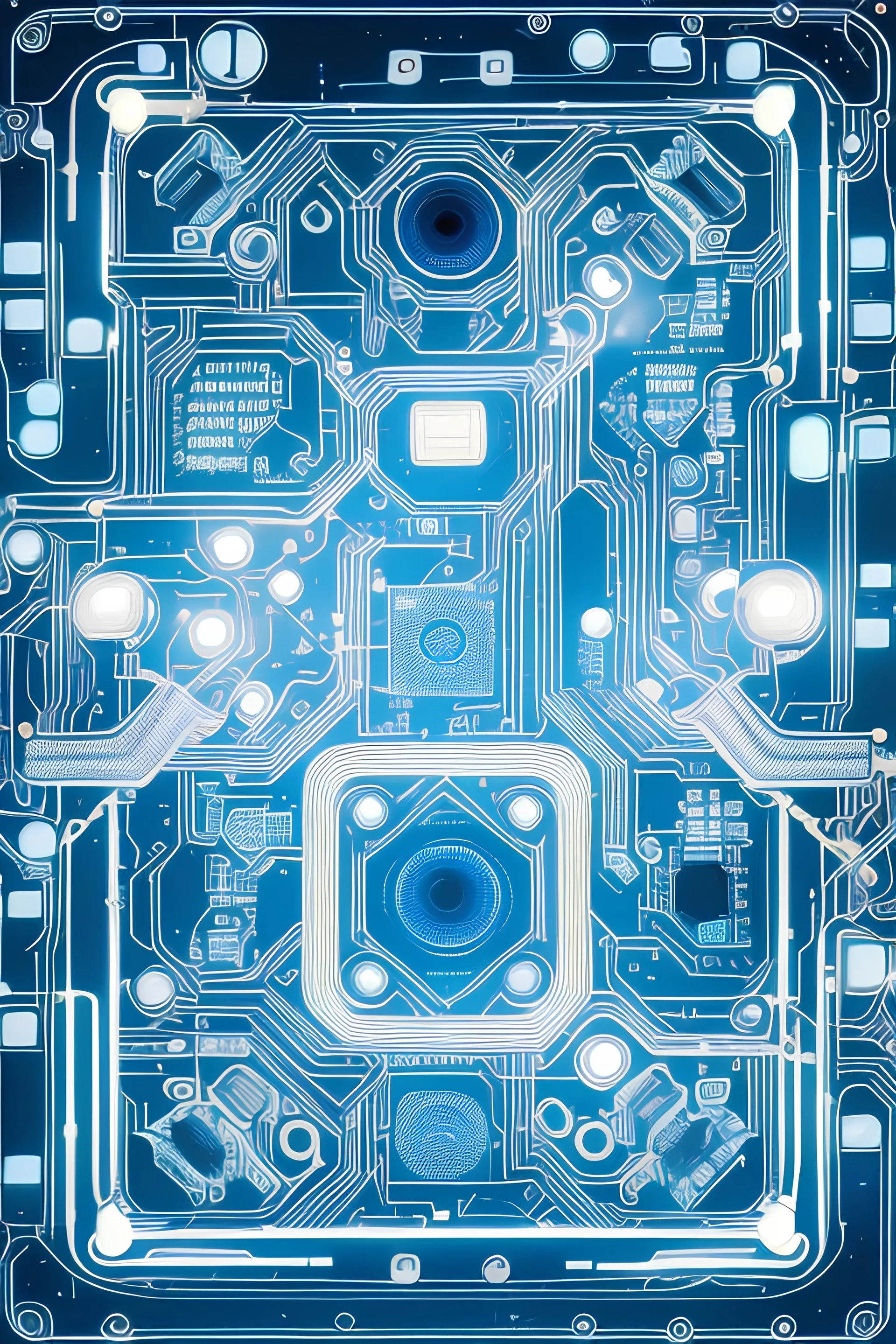 Bandcamp friday illustration whith circuits