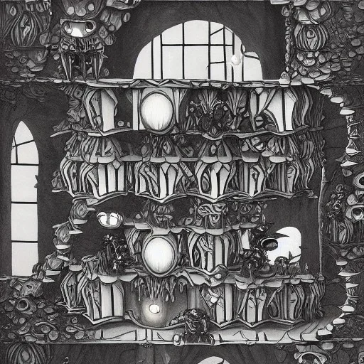 hollow knight MC escher painting