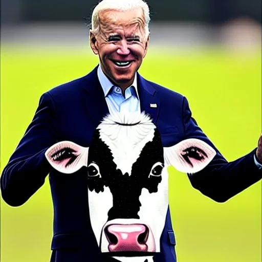 joe biden as a cow