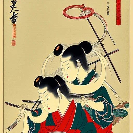 shop logos, Ukiyo-e japanese art