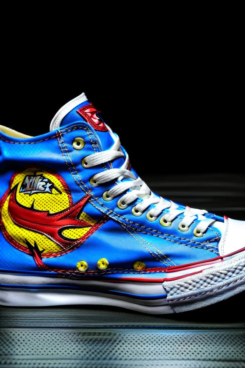 A converse sneaker, superman all over sneaker