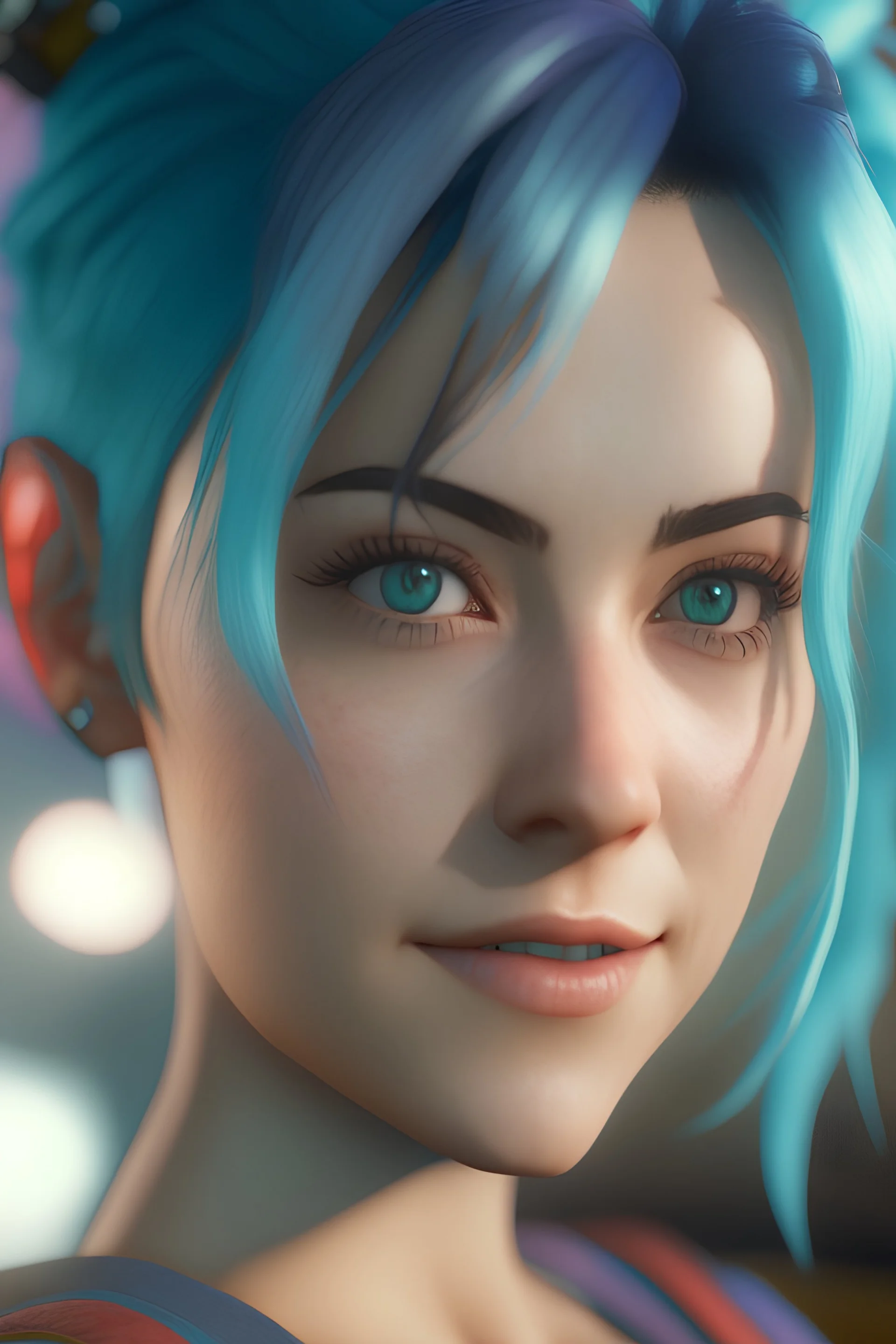 Photoreal Gorgeous Bulma, octane render, 8k, high detail, smooth render, unreal engine 5, cinema 4d, HDR, dust effect, vivid colors