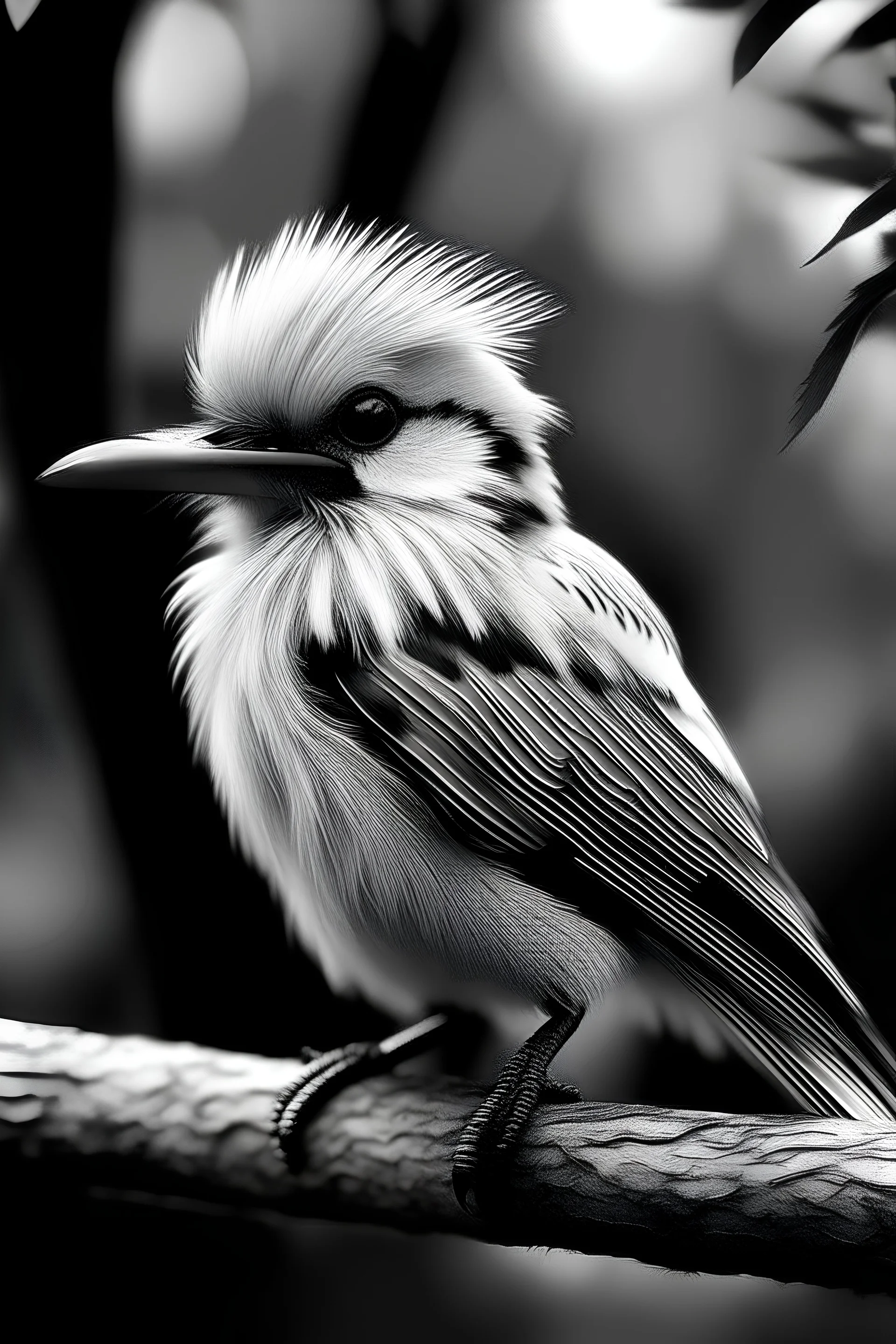 Bird Black white