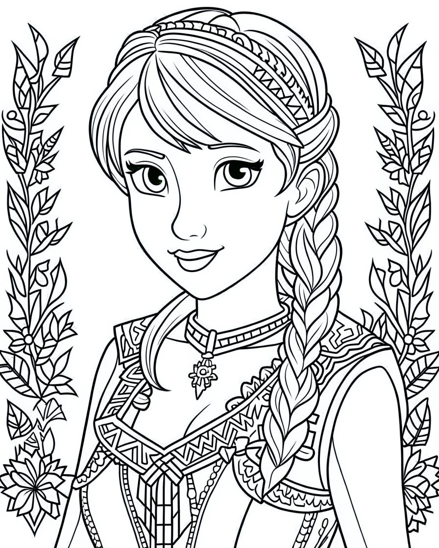 Anna Coloring Page