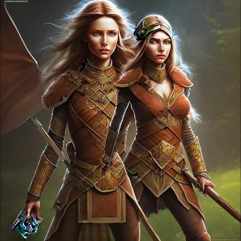 dungeons and dragons, female elf, druid, brown hair, brown eyes, full body, realistic face