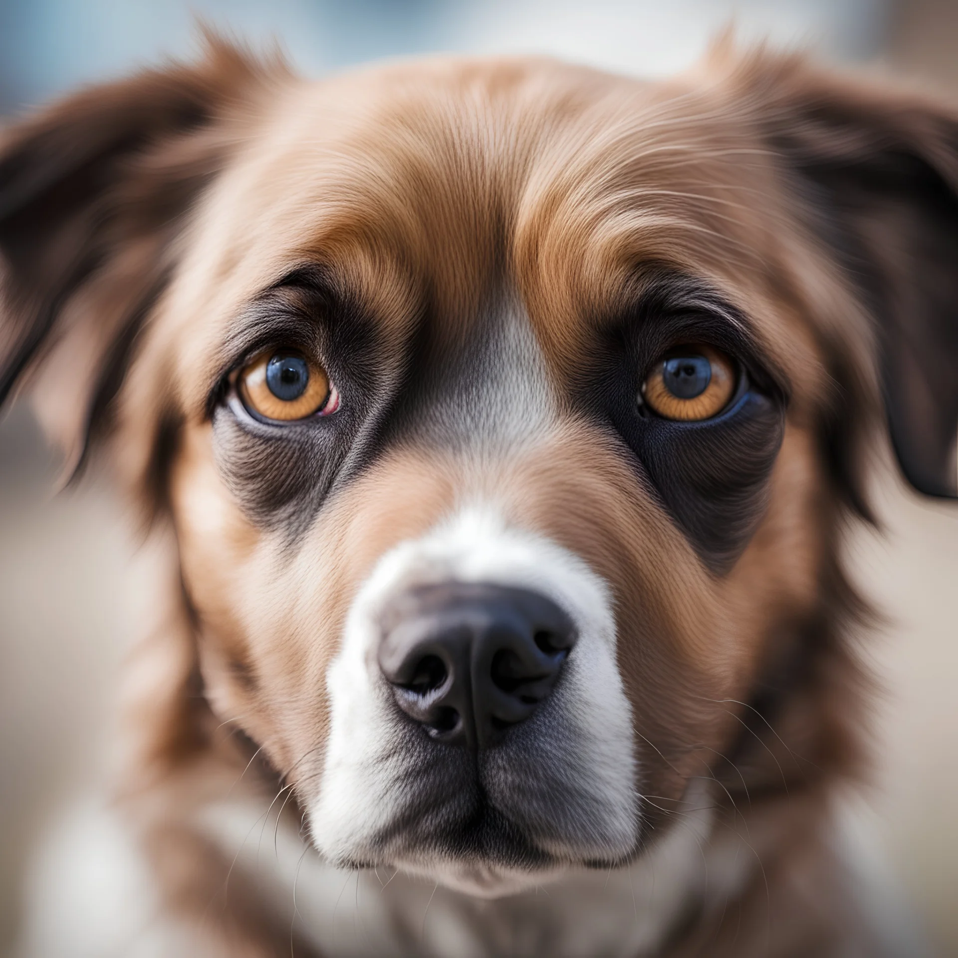 dog eyes , CLOSE-UP, BLURRED BACKGROUND