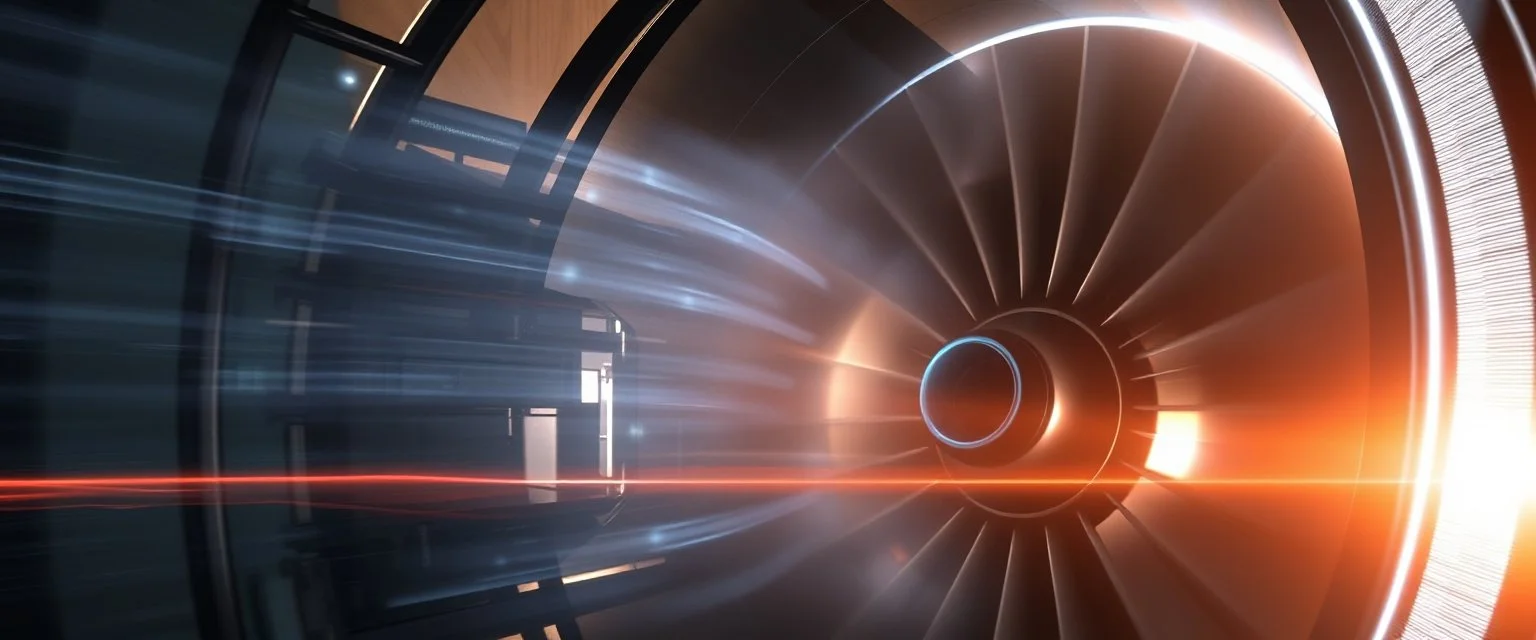 airbrush 3d rendering, Prompt:lightening inside a jet engine
