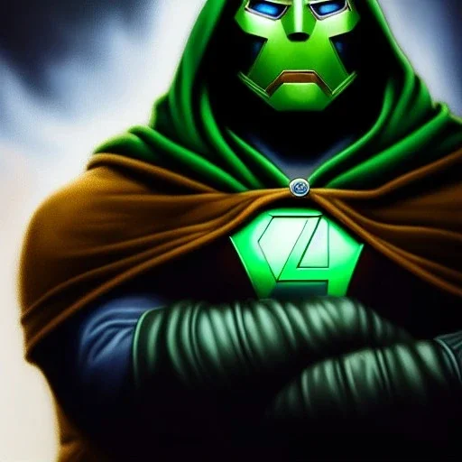 ultra detailed fullbody portrait of DR. DOOM (Fantastic Four), extremely detailed digital painting, intrincate, extremely detailed face,crystal clear Big eyes, in the style of clyde caldwell, mystical colors , perfectly centered image, perfect composition, rim light, beautiful lighting, 8k, stunning scene, raytracing