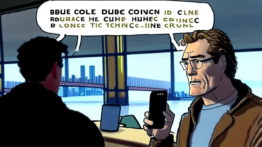 Bridge Club Bruce argues with his AI clone on the phone