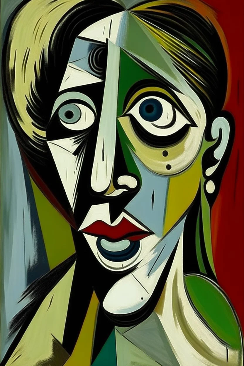 picasso huilende vrouw abstract schilderrrij