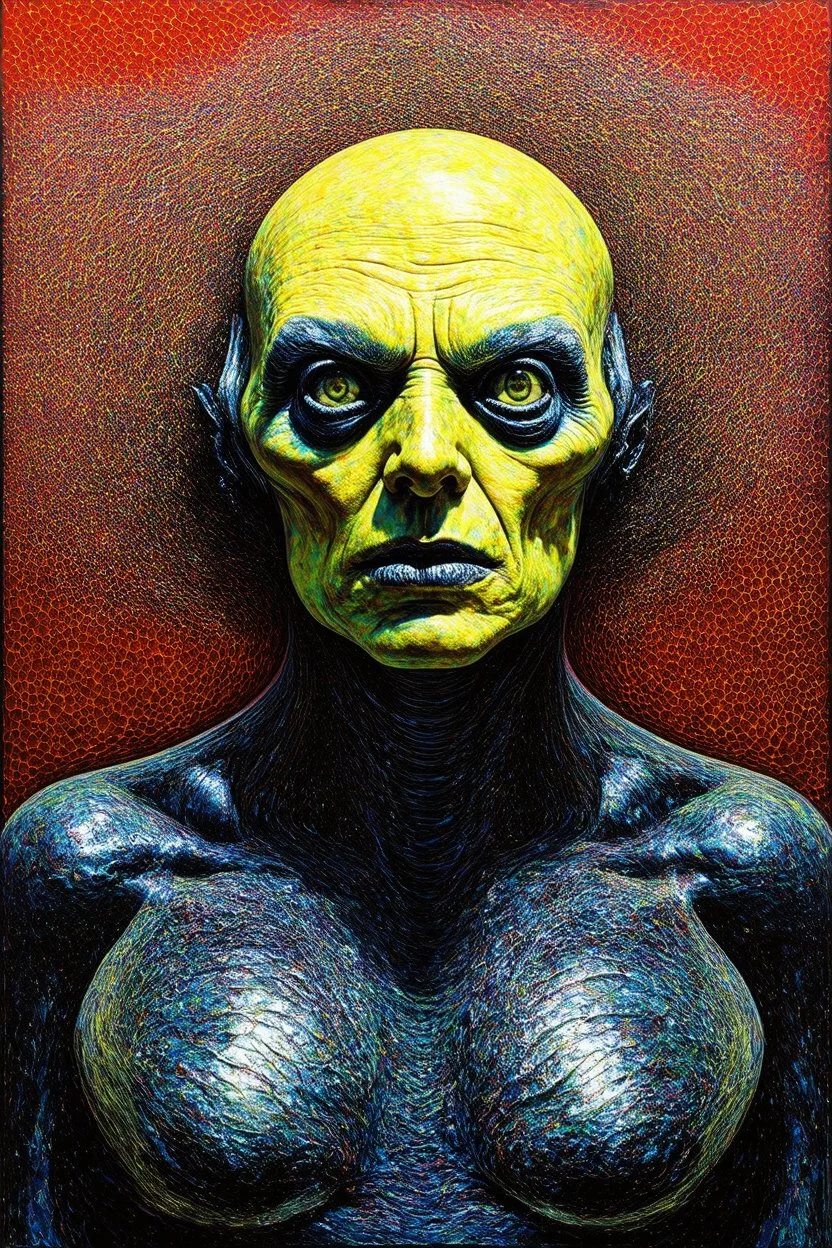 we use our words, not our acid blood; a surreal admixture of Sidney nolan and Giger