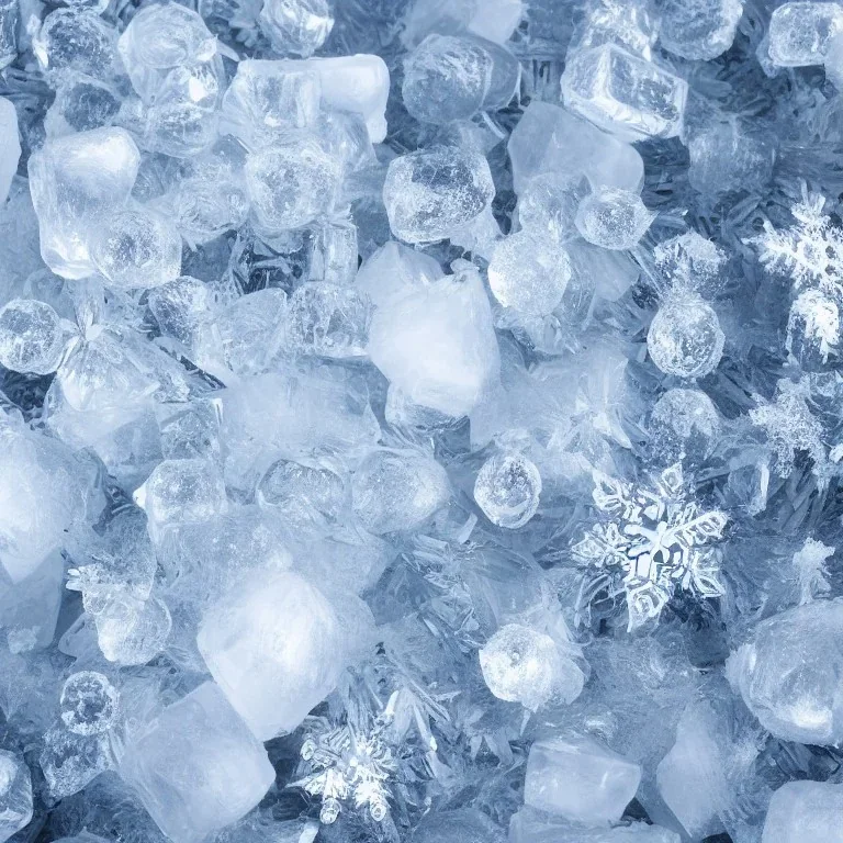 ice, crystals, winter, bells