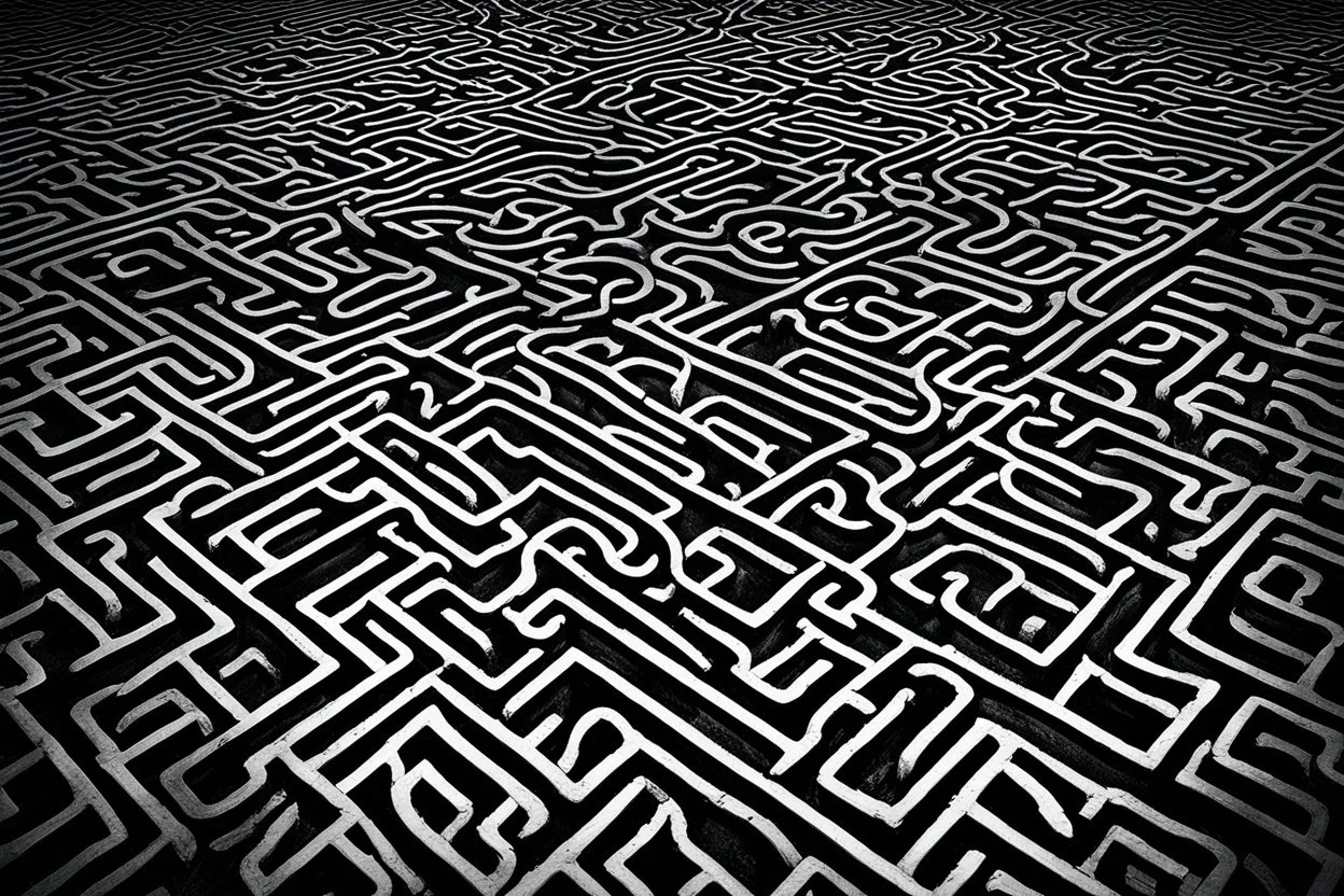 In the Neverending Surreal nightmare Maze, you not find Lost dreams. The shadows cast by the dark branches dance across the pale lights that barely illuminate the path before you. Fear, tears, pain, and despair surround you as you walk through this endless maze, searching for a way out. The darkness of the background only serves to heighten your sense of isolation and hopelessness. this maze may very well be your new reality. surreal, crepy stunning