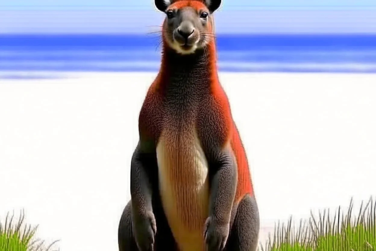 animal hybrid of "kangaroo" and "sea lion"