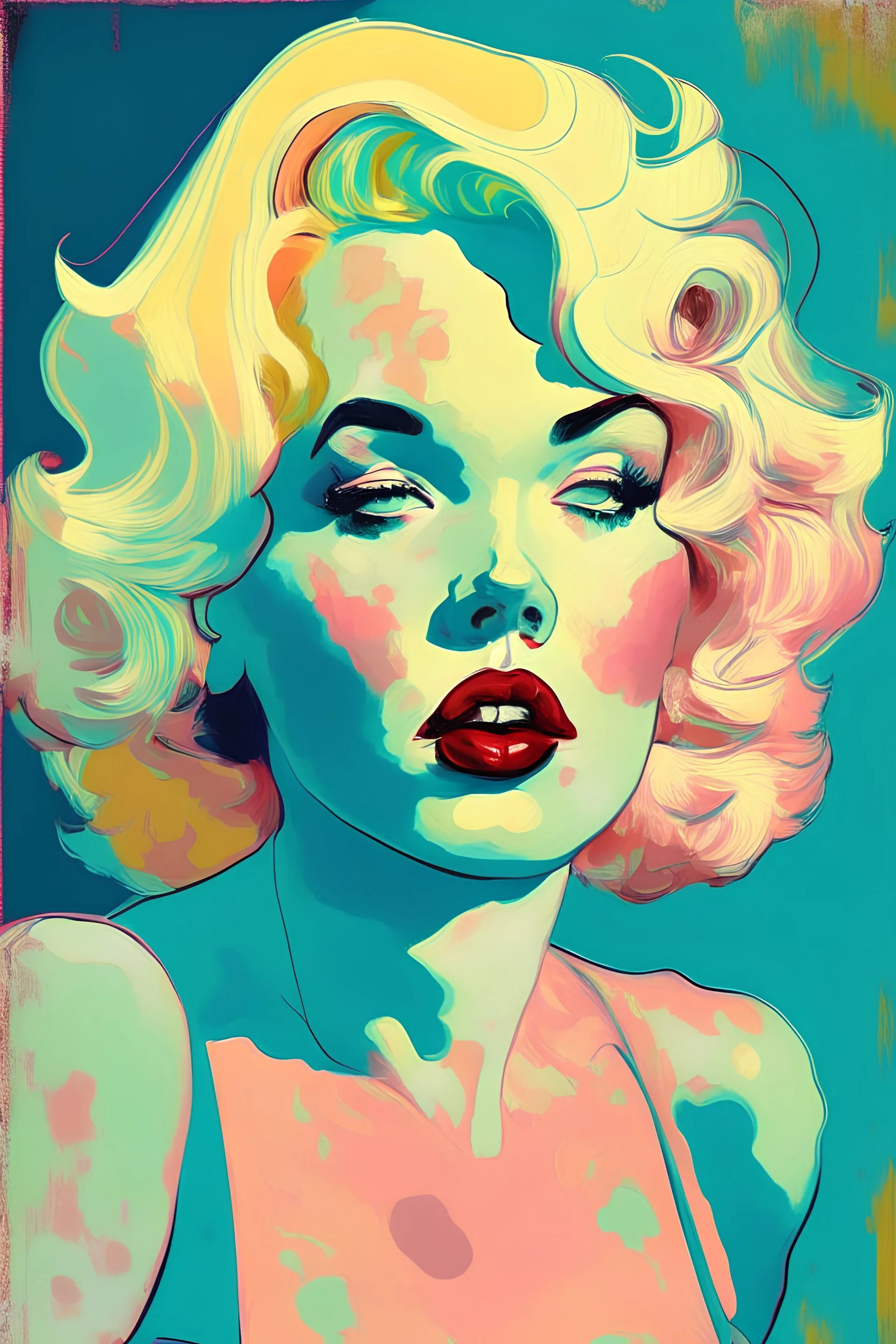 marilyn monroe in a style of Hope Gangloff