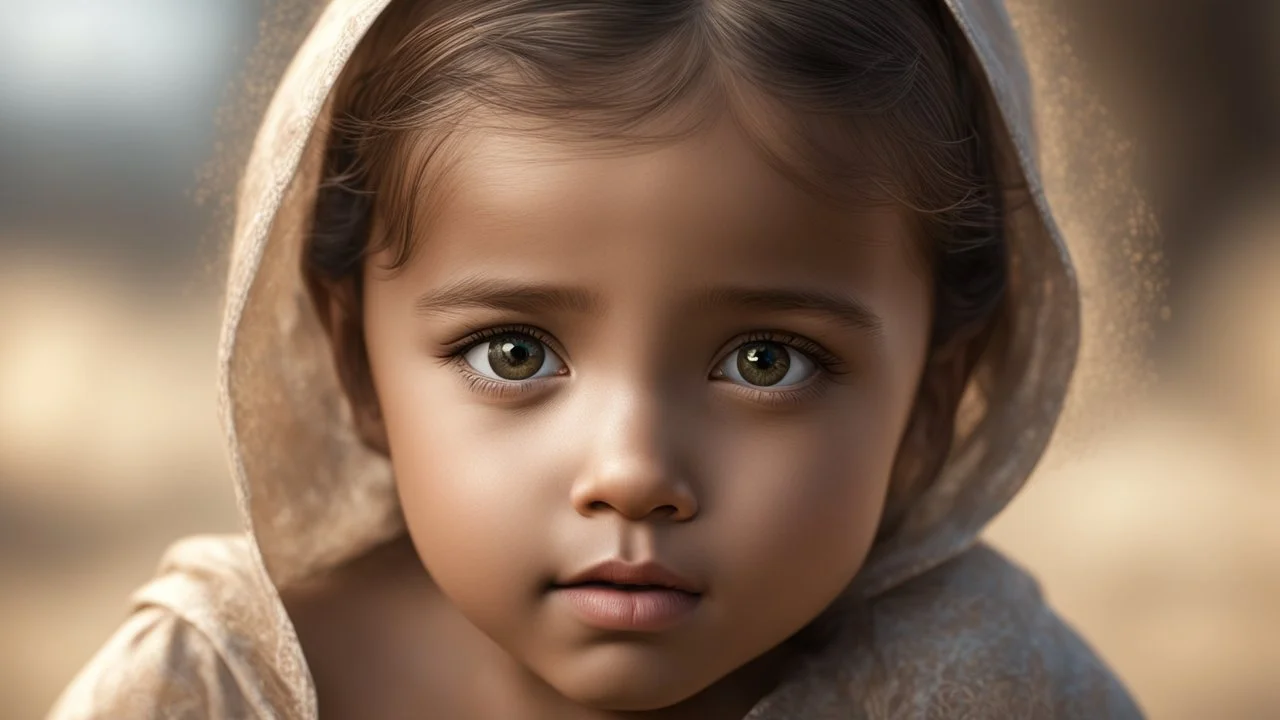 Thoughtful appealing 2-year-old migrant girl, engaging, tearful, aware, worried, intelligent, hopeful, fearful, showing her head and upper body, perfect sparkling eyes, perfect anatomy, exquisite composition, beautiful detailed intricate detailed octane render, 8k artistic photography, photorealistic, soft natural volumetric cinematic perfect light, chiaroscuro, award-winning photograph, masterpiece, raphael, caravaggio, bouguereau