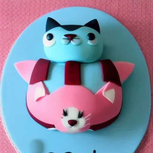 cute cat cake