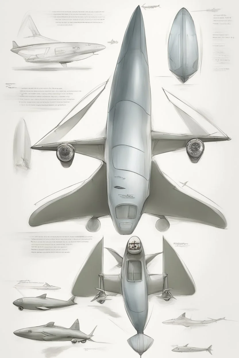 ideation air craft aeroplane inspired by shark