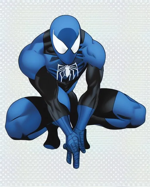 spider-man as DC blue lantern