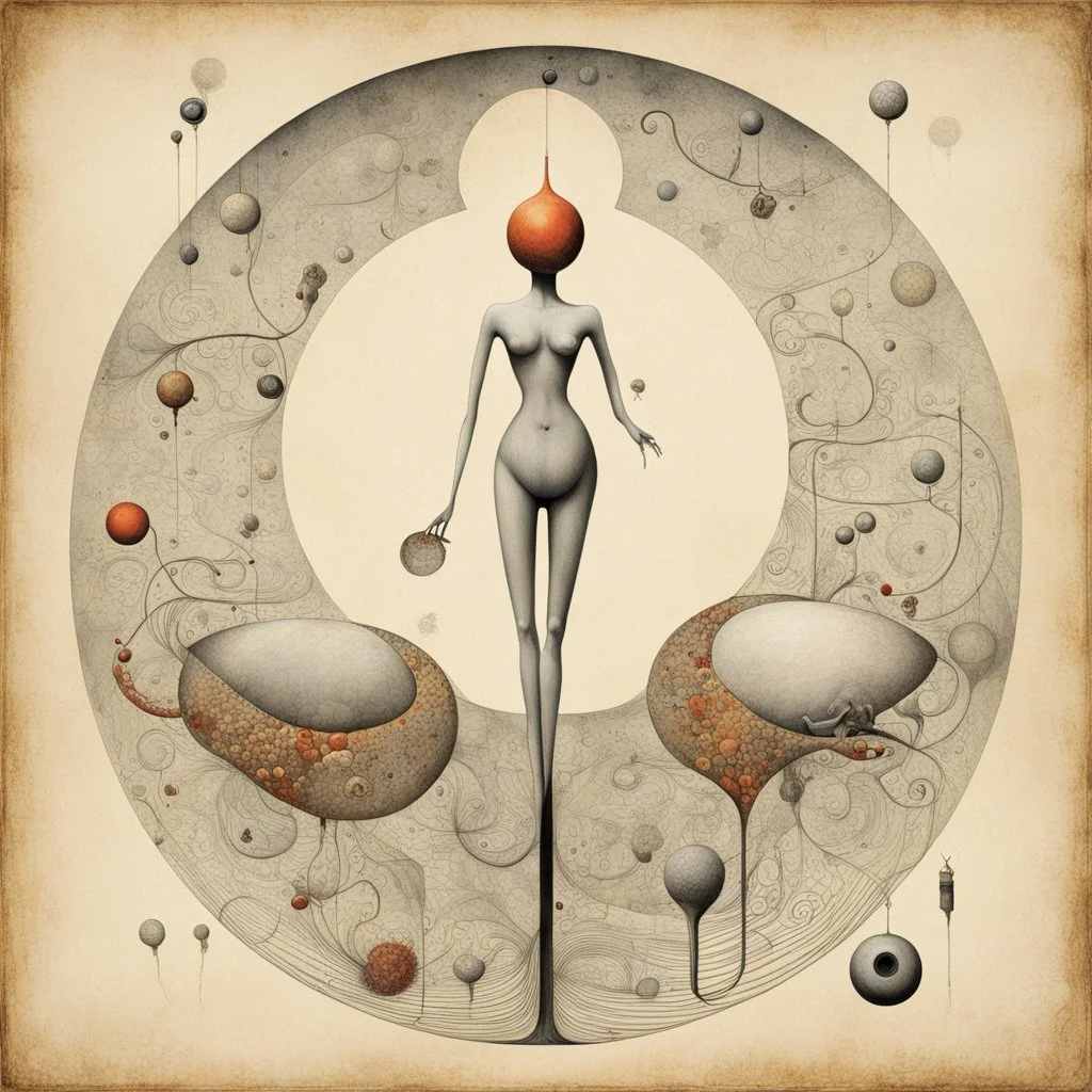 Turn off all the very hot things, domestic blister, surreal style by Gabriel Pacheco and Wayne barlow, smooth, weird, neo surrealism, incomplete Venn diagram, color fine point illustration, artistic, atmosphere of a Max Ernst nightmare