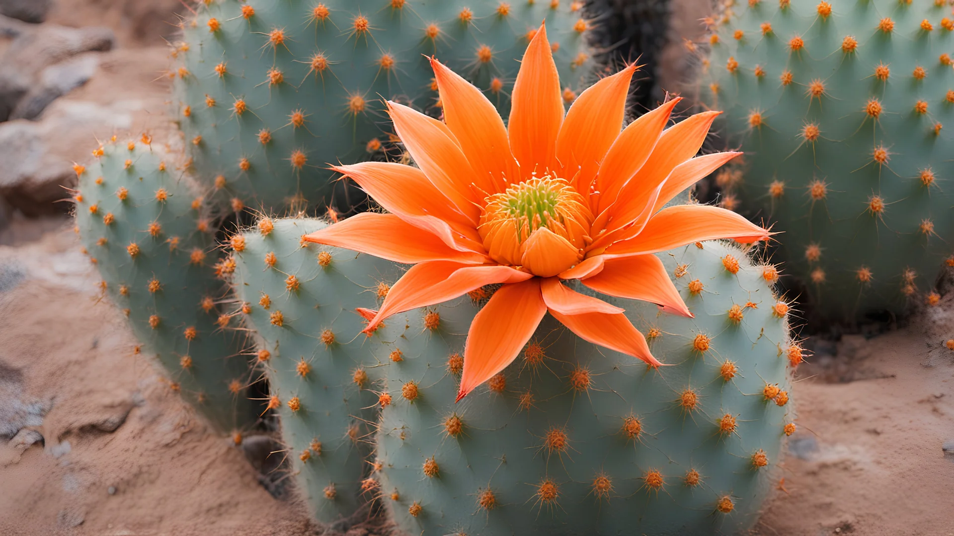 "Orange flower Cactus"