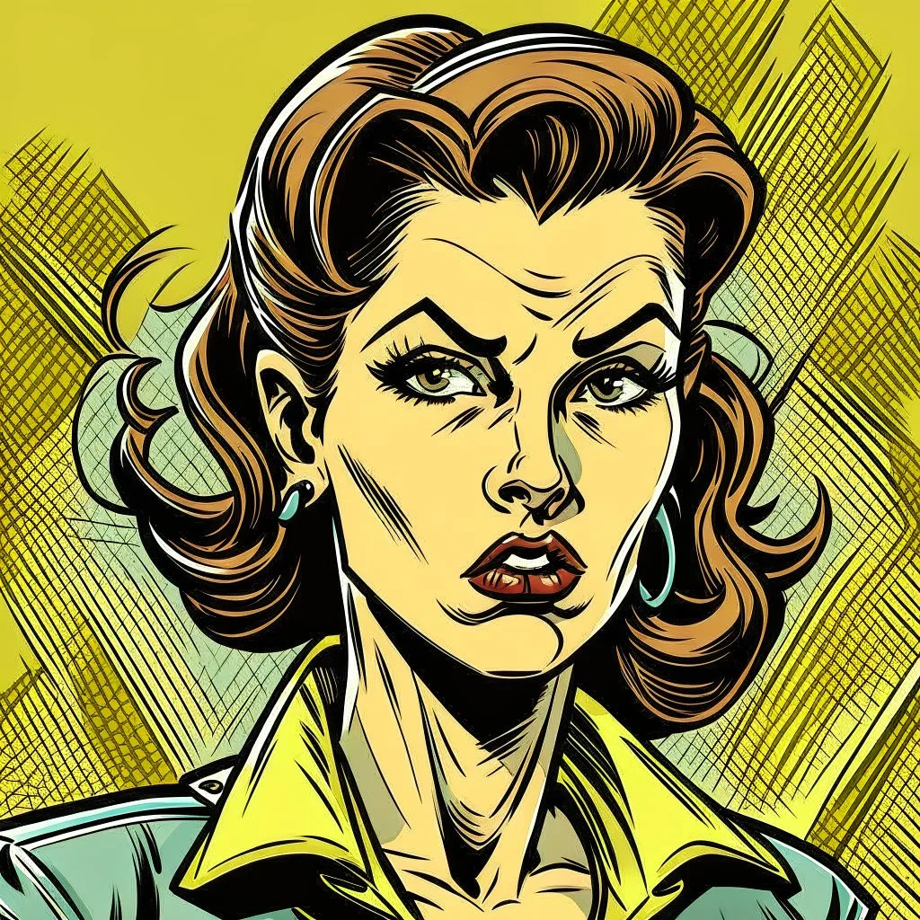 a comicbook image of a comic book style character with a nostalgic look