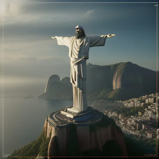 Christ the Redeemer, unreal engine 5, cinematic lighting, photorealistic, realistic, hyper detailed, 8k, octane render, cinema 4d