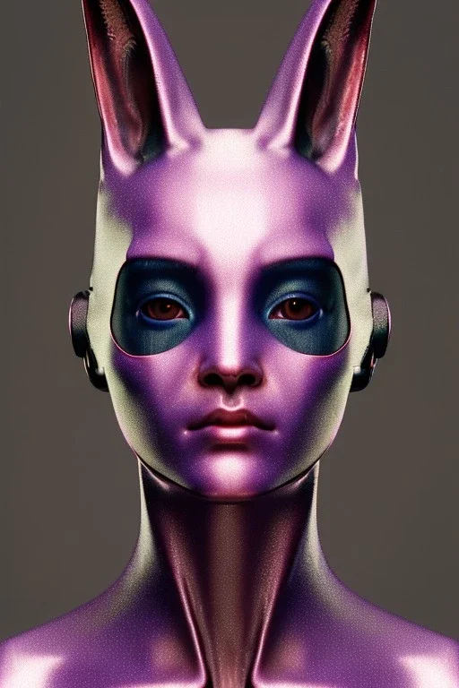 Medium Close Up Portrait, Front image. cyberpunk, rabbit mask, Chinese woman, pink long hair. latex, glossy suit. Pink, black, white, color. Dior style. Color background, photo studio. Avatar image, highly detailed, concept art, smooth, unreal engine 5, god rays, ray tracing, RTX, lumen lighting, ultra detail, volumetric lighting, 3d, finely drawn, high definition, high resolution.