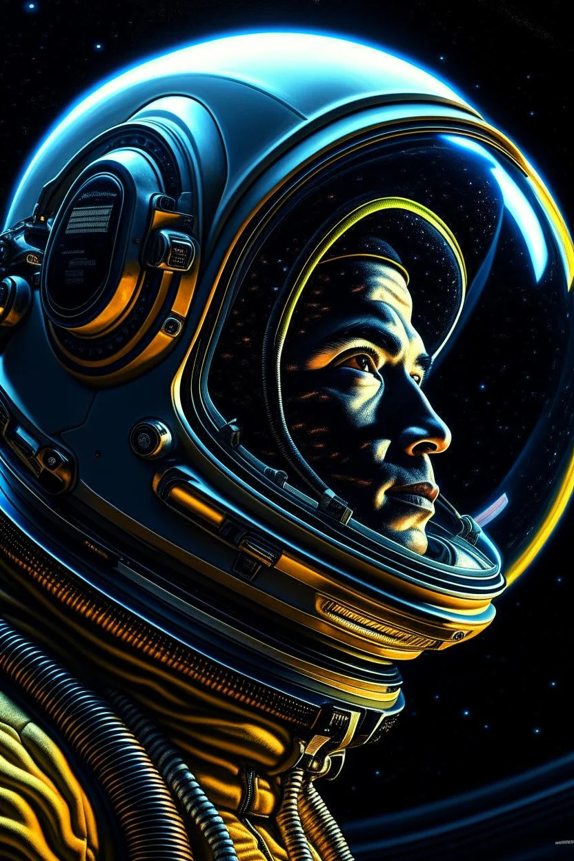 a close up of a smarthone in a space suit, portrait of an astronaut, portrait of an ai astronaut, jen bartel, portrait of smarthone, detailed smarthone, inspired by Tim Hildebrandt, futuristic astronaut, glowing spacesuit, sci-fi digital art illustration, stefan koidl inspired, in spacesuit, looking out into space, astronaut,