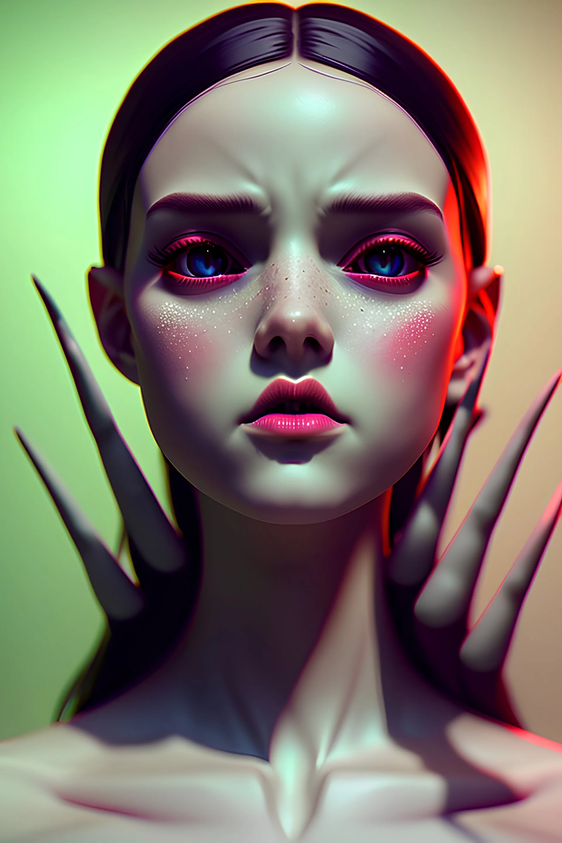 portrait of a woman dance with the devil, high delicate defined details, beautiful, atmospheric, matte, 3 d 8 k octane rendered, sharp focus, illustration, high detail, ultra realistic, highly saturated colors