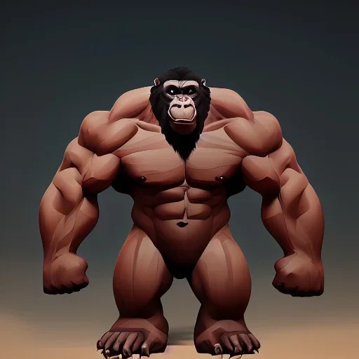 ancient bodybuilding gorilla